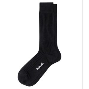 Pantherella Men's Laburnum Ribbed Wool Mid-Calf Socks